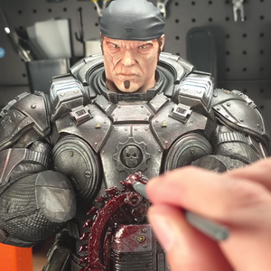 Gears Of War Marcus Fenix Szobor - otthon & életmód - dekoráció - asztal és polc dekoráció - könyvszobor - Meska.hu