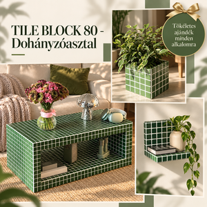 TILE BLOCK 80  - Dizájner Kávézó asztal - ELSŐ 10 VÁSÁRLÓ MOST AJÁNDÉKOT VÁLASZTHAT HOZZÁ! - Meska.hu