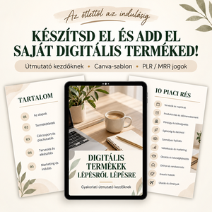Digitális termékek eladása Útmutató - Hogyan hozz létre és adj el digitális termékeket!, Művészet, Grafika & Illusztráció, Digitális, , MESKA