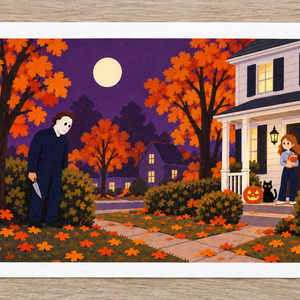 Halloween Film  - Posca Art Print - Meska.hu