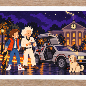 Vissza a jövőbe  - Posca Art Print, Otthon & Életmód, Dekoráció, Kép & Falikép, Poszter, , Minőségi POSCA illusztráció nyomat, 300 g/m²-es papíron. Merevített borítékban szállítva.


Választ..., MESKA