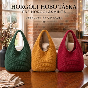 Horgolt hobo táska � PDF horgolásminta - Meska.hu