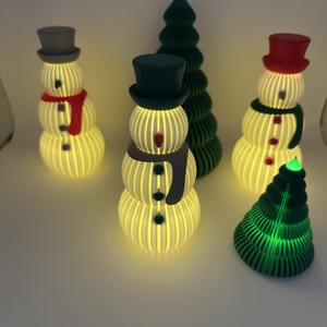 Hóember (3d nyomtatott), Karácsony, Karácsonyi lakásdekoráció, Karácsonyi lakásdíszek, Fotó, grafika, rajz, illusztráció, MESKA