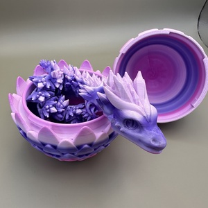 Kristálysárkány tojással - kellékek & szerszámok - dekorációs kellékek - figurák - Meska.hu