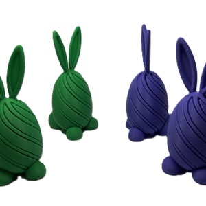 Húsvéti tojás nyuszifüllel (szétcsavarható) - Meska.hu