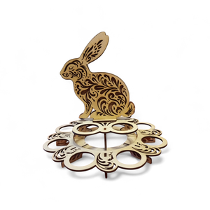 Húsvéti asztali tojástartó, Ünnepi díszek, dekorációk, Húsvéti díszek és dekorációk, Húsvéti tojástartó, Famegmunkálás, MESKA