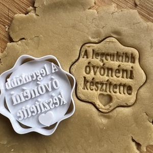 Szöveges-feliratos  egyedi  sütikiszúró - otthon & életmód - konyhafelszerelés, tálalás - sütés, főzés - sütikiszúró - Meska.hu