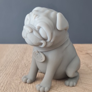 3D mopsz - legyen olyan mint a sajátod :) - otthon & életmód - dekoráció - asztal és polc dekoráció - asztaldísz - Meska.hu