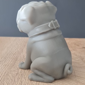 3D mopsz egyedi névvel - otthon & életmód - dekoráció - asztal és polc dekoráció - asztaldísz - Meska.hu