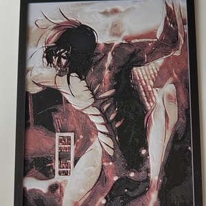 Attack on Titan hueforge kép, Otthon & Életmód, Dekoráció, Kép & Falikép, 3d képek, Mindenmás, MESKA