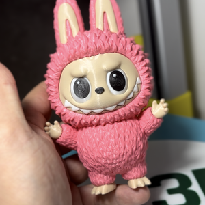Labubu - 3D nyomtatott figura forgatható szemmel - Meska.hu