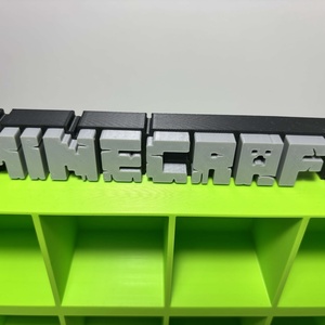 Minecraft  - Kinder joy - figura állvány EGYEDI NÉVVEL - otthon & életmód - dekoráció - asztal és polc dekoráció - díszdoboz - Meska.hu