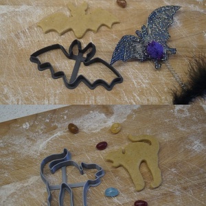 Halloween sütemény kiszúró formák - otthon & életmód - dekoráció - halloween - halloweeni sütikiszúrók - Meska.hu