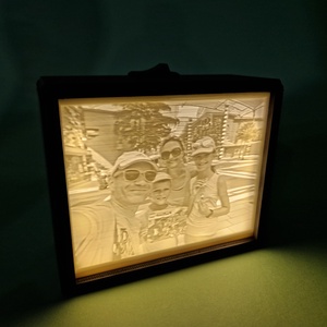 Egyedi 3D Lithophane saját fényképpel lámpa doboz Lithobox, Otthon & Életmód, Dekoráció, Kép & Falikép, 3d képek, Mindenmás, MESKA