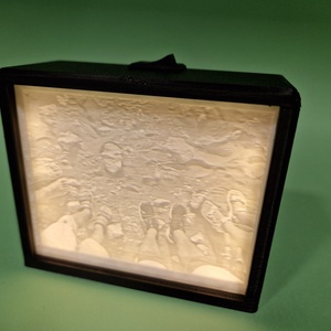 Egyedi 3D Lithophane saját fényképpel lámpa doboz Lithobox - otthon & életmód - dekoráció - kép & falikép - 3d képek - Meska.hu