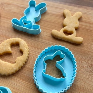 Húsvéti nyuszis sütikiszúró szett - ünnepi díszek, dekorációk - húsvéti díszek és dekorációk - húsvéti sütikiszúró - Meska.hu