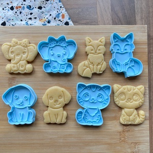 Cuki állatos kiszúrók  (4db-os), Otthon & Életmód, Konyhafelszerelés, tálalás, Sütés, főzés, Sütikiszúró, Mindenmás, MESKA