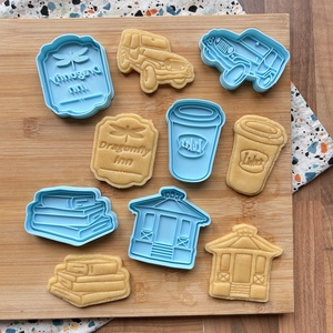 Szívek szállodája/Gilmore Girls sütikiszúró szett- 5db, Otthon & Életmód, Konyhafelszerelés, tálalás, Sütés, főzés, Sütikiszúró, Mindenmás, MESKA