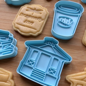 Szívek szállodája/Gilmore Girls sütikiszúró szett- 5db - otthon & életmód - konyhafelszerelés, tálalás - sütés, főzés - sütikiszúró - Meska.hu