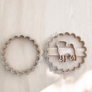 Mopsz linzer kiszúró, Otthon & Életmód, Konyhafelszerelés, tálalás, Sütés, főzés, Sütikiszúró, , MESKA
