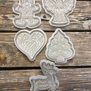 Karácsonyi mézeskalács formák - karácsony - karácsonyi sütés-főzés - Meska.hu