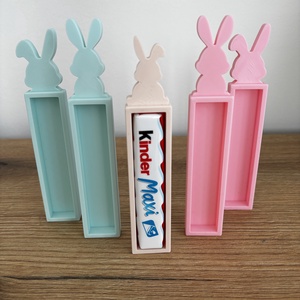 Húsvéti nyuszis Kinder Maxi csoki tartó � dekoráció és ajándék - Meska.hu