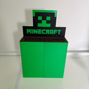 Minecraft Kinder Joy figura tartó - otthon & életmód - dekoráció - asztal és polc dekoráció - asztaldísz - Meska.hu