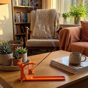 Egyedi 3D nyomtatott baglyos füstölőtartó. - otthon & életmód - dekoráció - dísztárgy - Meska.hu