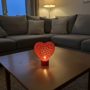 Szív alakú 3D Nyomtatott Hangulatvilágítás - otthon & életmód - lámpa - hangulatlámpa - Meska.hu