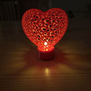 Szív alakú 3D Nyomtatott Hangulatvilágítás - otthon & életmód - lámpa - hangulatlámpa - Meska.hu