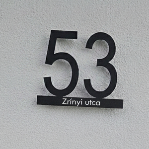 Modern és Elegáns Egyedi Házszámtábla - otthon & életmód - ház & kert - házszám - Meska.hu