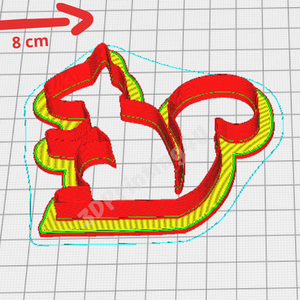 Misi a Mókus sütikiszúró süteményszaggató mézeskalács keksz linzer süteménykiszúró 3D nyomtatás forma kiszúró - otthon & életmód - konyhafelszerelés, tálalás - Meska.hu