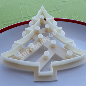 Karácsonyfa süteménykiszúró mézeskalács süteményszaggató 3D nyomtatás keksz kiszúró forma sütikiszúró karácsony dísz - otthon & életmód - konyhafelszerelés, tálalás - sütés, főzés - sütikiszúró - Meska.hu