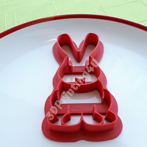 Tapsifüles Nyuszi sütikiszúró süteménykiszúró mézeskalács linzer keksz forma 3D nyomtatás húsvét kiszúró ajándék  - otthon & életmód - konyhafelszerelés, tálalás - sütés, főzés - sütikiszúró - Meska.hu