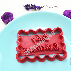 Boldog Születésnapot sütikiszúró keksz mézeskalács linzer süteménykiszúró süteményszaggató 3D nyomtatás torta tortadísz  - otthon & életmód - konyhafelszerelés, tálalás - Meska.hu