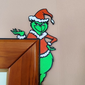 Grincs ajtó dísz - Meska.hu