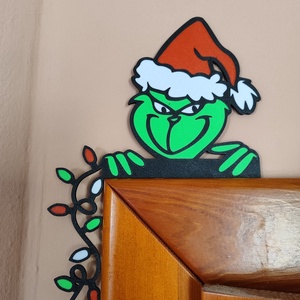 Grincs ajtó dísz - karácsony - karácsonyi lakásdekoráció - karácsonyi ajtódíszek - Meska.hu