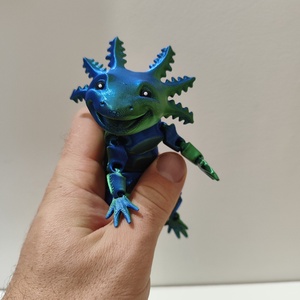 3D Mini axolotl - játék & sport - plüssállat & játékfigura - más figura - Meska.hu