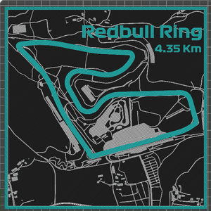 Redbull Ring 3D fali kép - Meska.hu