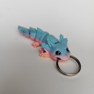 3D Bébi axolotl kulcstartó - Meska.hu