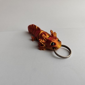 3D Bébi axolotl kulcstartó - táska & tok - kulcstartó & táskadísz - kulcstartó - Meska.hu