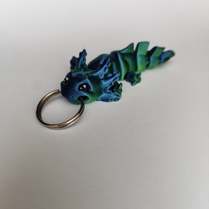 3D Bébi axolotl kulcstartó - táska & tok - kulcstartó & táskadísz - kulcstartó - Meska.hu