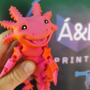 3D Axolotl - játék & sport - plüssállat & játékfigura - más figura - Meska.hu