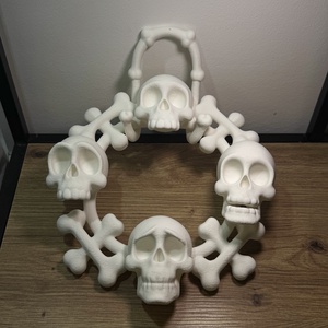 Koponya ajtódísz, Otthon & Életmód, Dekoráció, Halloween, Halloweeni ajtódíszek és ablakdíszek, Mindenmás, MESKA