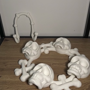 Koponya ajtódísz - otthon & életmód - dekoráció - halloween - halloweeni ajtódíszek és ablakdíszek - Meska.hu