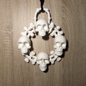 Koponya ajtódísz - otthon & életmód - dekoráció - halloween - halloweeni ajtódíszek és ablakdíszek - Meska.hu