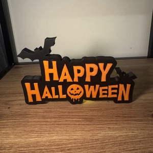 Happy Halloween felirat, Otthon & Életmód, Dekoráció, Halloween, Halloweeni asztaldísz, Mindenmás, MESKA