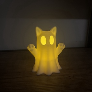 Halloweeni szellem cica ( LED mécses tartozék) - Meska.hu