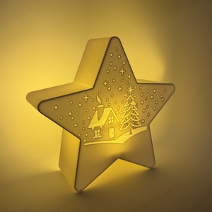 Karácsonyi csillag lámpás - karácsony - karácsonyi lakásdekoráció - karácsonyi fénydekoráció - Meska.hu