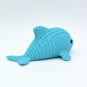 Kötött Hatású 3D Nyomtatott Delfin - játék & sport - plüssállat & játékfigura - delfin, bálna - Meska.hu